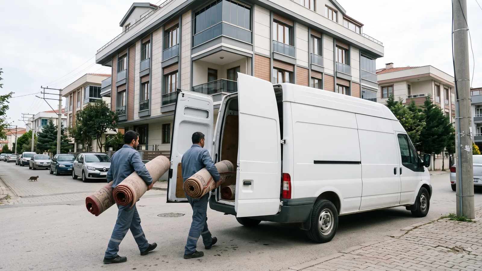 Servis ekibimiz halıları adresten ücretsiz teslim alıyor